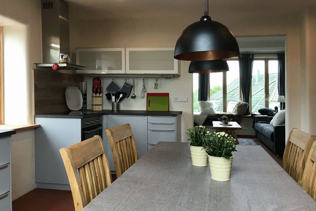 Küche und Essbereich Schmugglerkoje